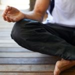 men meditating